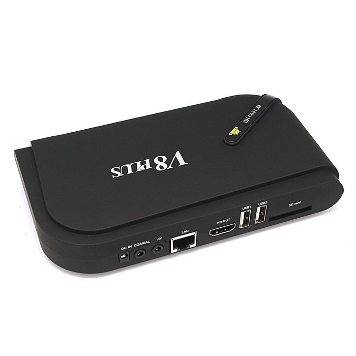 PowerLead V8 Plus Android 4.4 Quad-Core 2G/8G XBMC Dual-band Wi-Fi Bluetooth 4.0 Portable Smart TV Box