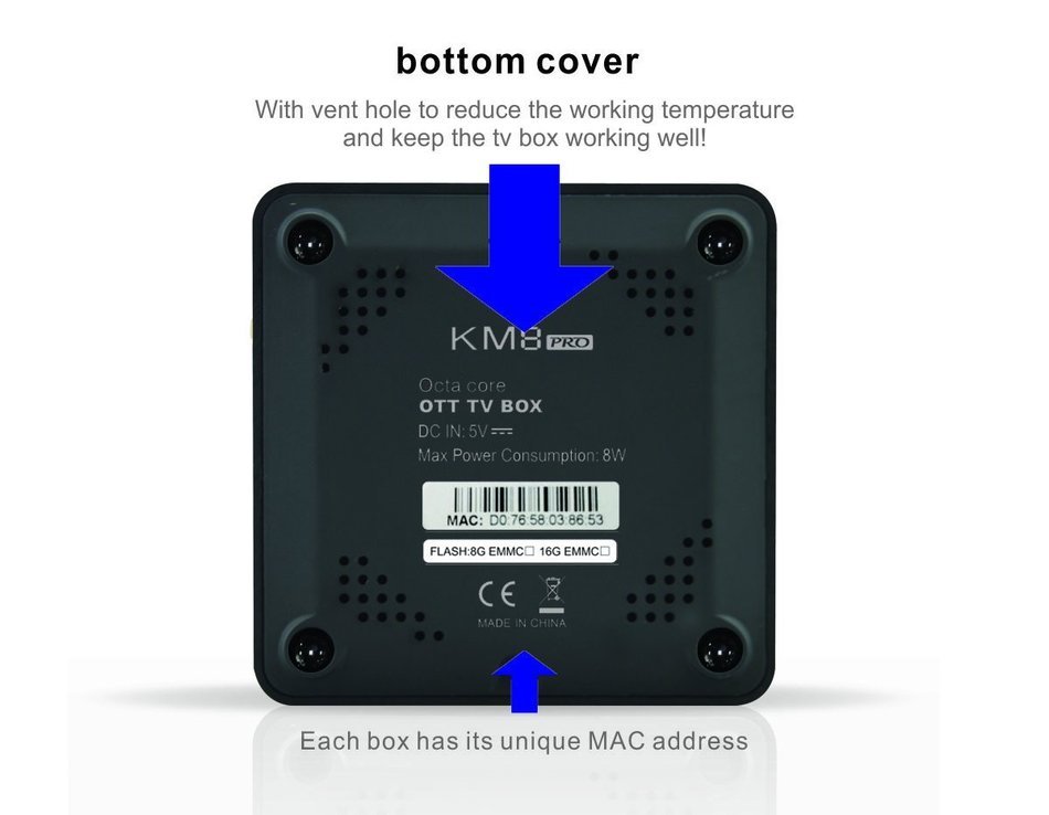 NPET KM8 PRO Amlogic S912 Android 6.0 Octa Core TV Box 2GB 8GB Kodi 17.0 Streaming Media Player Support 2.4G/5G... N4