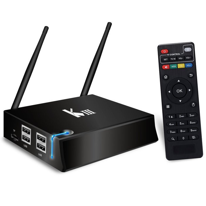 JBonest KIII Plus Amlogic S905 Android 5.1 TV Box Wireless 2G/16G Quad Core K3 KODI Fully Unlocked Dual WiFi XBMC...