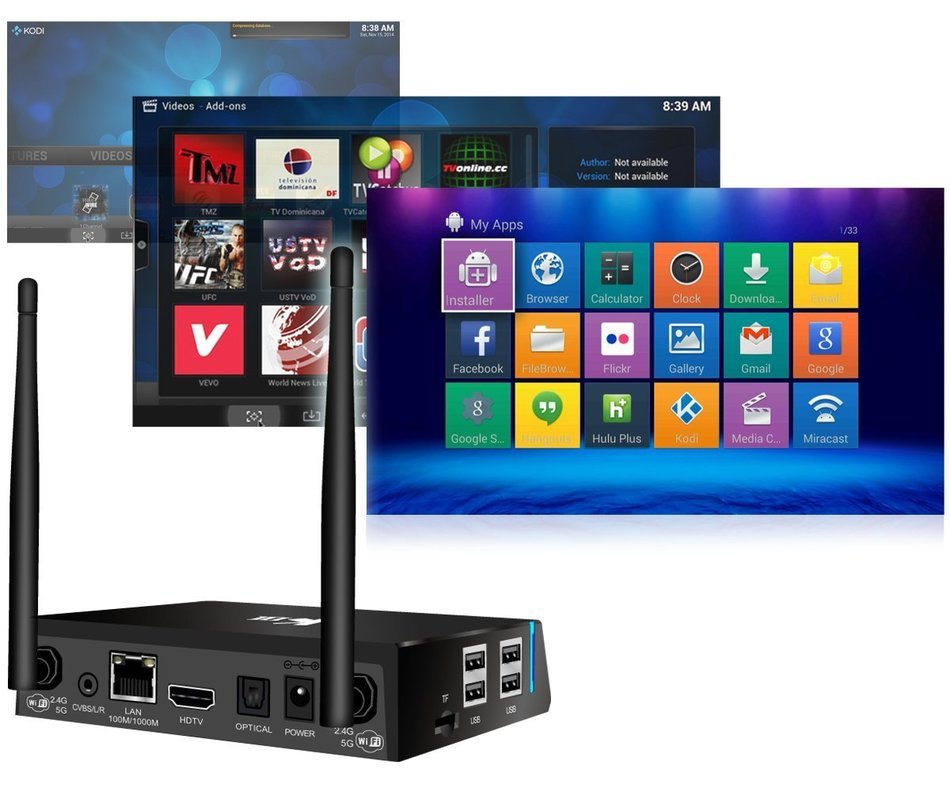 JBonest KIII Plus Amlogic S905 Android 5.1 TV Box Wireless 2G/16G Quad Core K3 KODI Fully Unlocked Dual WiFi XBMC... N5