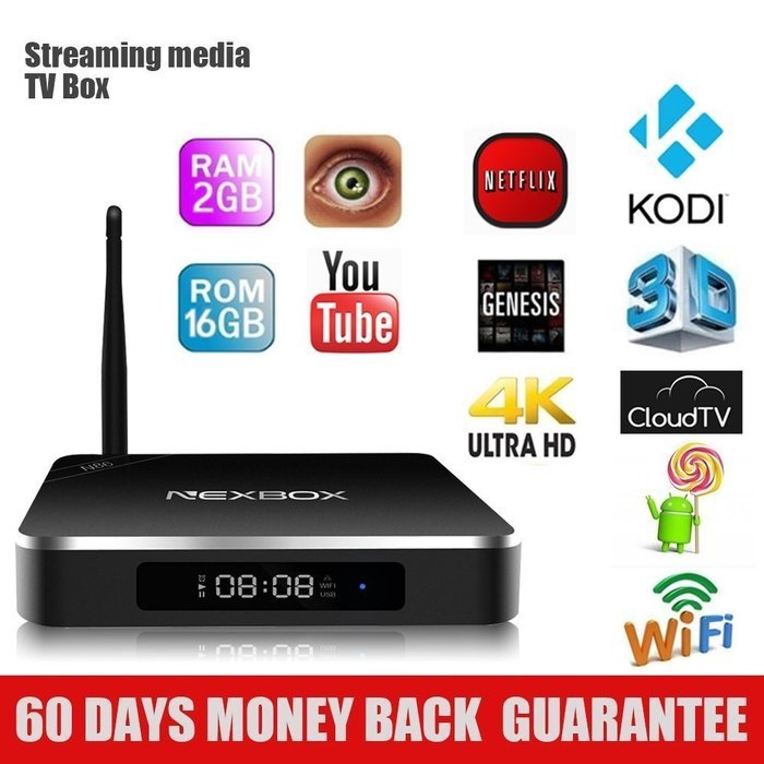 Evangel Android 5.1 Smart TV Box N86 Rockchip RK3368 Octa-core 64bit 2G/16G Streaming Media Player 2.4GHz/5GHz...
