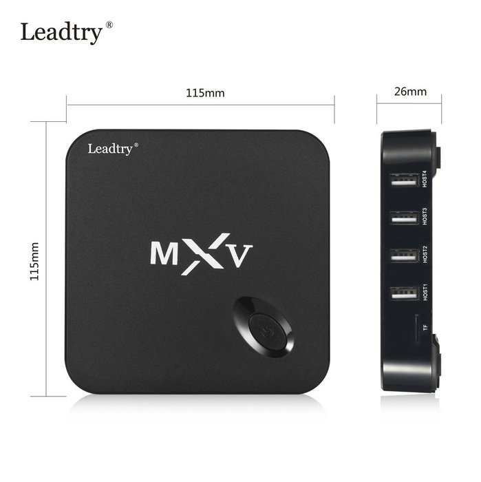 TV BOX Leadtry&reg MXV MX V MX 5 XBMC Kodi Quad Core Bluetooth Android Smart TV Box Media Player HDMI N4