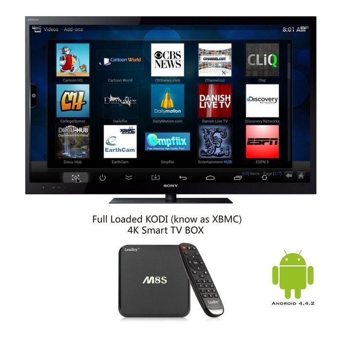 TV BOX Leadtry&reg MXV MX V MX 5 XBMC Kodi Quad Core Bluetooth Android Smart TV Box Media Player HDMI N16