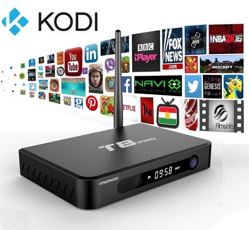 Henscoqi T8 PRO Smart Android TV Box with Quad Core Amlogic S812 CPU and Octa Core Mali-450 GPU Streaming Media... N8
