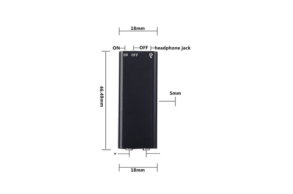 POLEND New Mini Portable rechargeable Audio Voice 8GB Memory Voice Recorder Dictaphone With MP3 Player and USB... N3