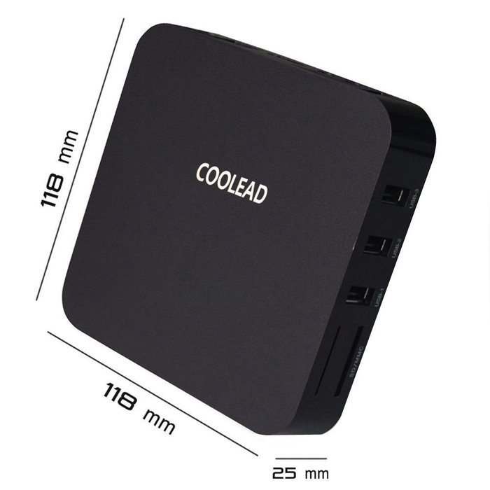 [Free Wireless Mini Touchpad keyboard] COOLEAD Quad Core Smart TV BOX Mini PC Streaming Media Player with KODI... N3