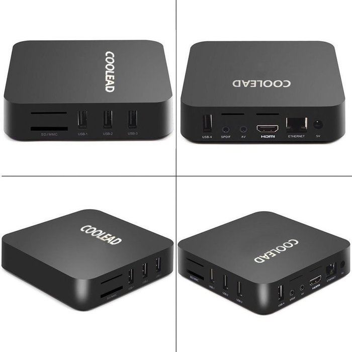 [Free Wireless Mini Touchpad keyboard] COOLEAD Quad Core Smart TV BOX Mini PC Streaming Media Player with KODI... N12