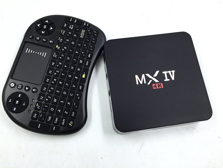 Android 5.1 S905 MX IV 4K Amlogic MX TV Box 64 bits 2.0 GHz 2G/8G Kodi16.1 +2.4G Keyboard Wifi HDMI H.265 preinstall... N7