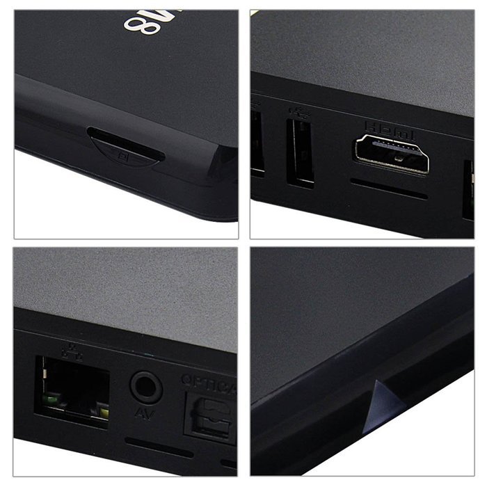 M8 Quad Core Android 4.4 Smart Set Top TV Box XBMC 3D Blu-ray 4K Streaming Media Player Miracast DLNA Receiver... N4