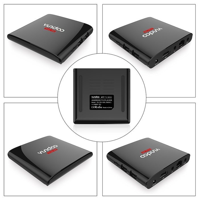 KOLOF YUNDOO Y6 Amlogic S905X Quad Core TV Box 2G RAM 32G ROM Android 6.0 KODI 16.1 Streaming Media Player N2