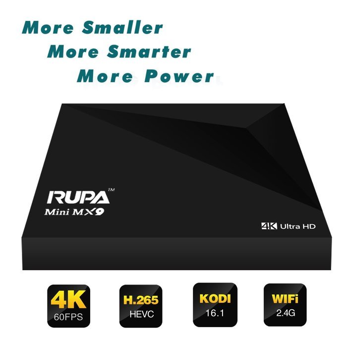 RUPA Mini MX9 Android TV Box Rockchip RK3229 Quad-Core 8GB ROM HD Mini PC Original Streaming Media Player with...