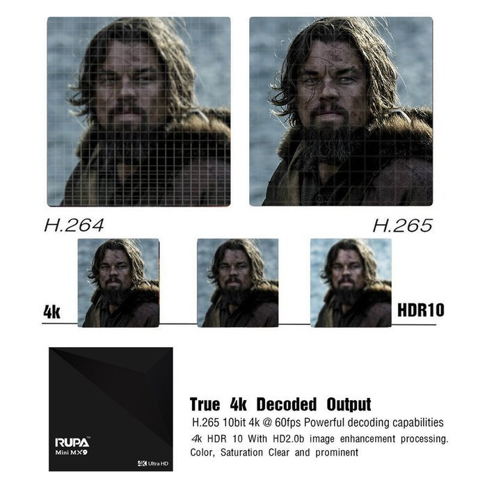RUPA Mini MX9 Android TV Box Rockchip RK3229 Quad-Core 8GB ROM HD Mini PC Original Streaming Media Player with... N2