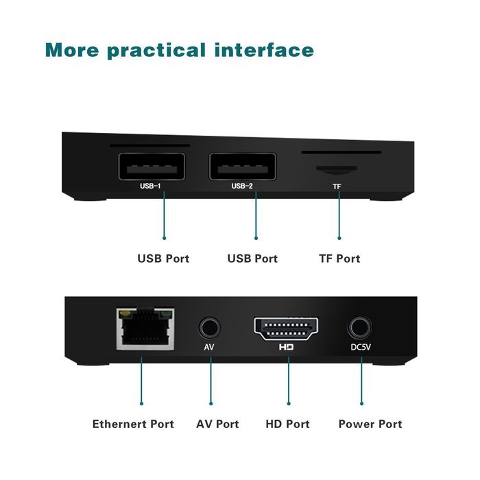 RUPA Mini MX9 Android TV Box Rockchip RK3229 Quad-Core 8GB ROM HD Mini PC Original Streaming Media Player with... N5