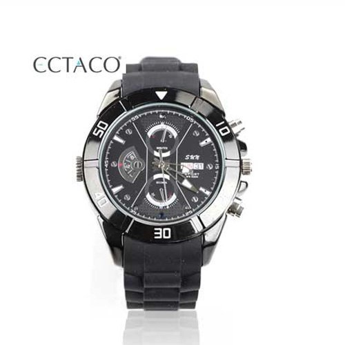 ECTACO Spy Cam 720HD-TF Digital Watch Recoder + 16GB Micro SD CARD