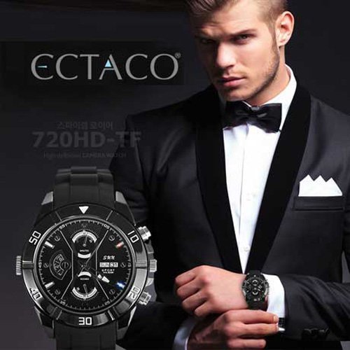 ECTACO Spy Cam 720HD-TF Digital Watch Recoder + 16GB Micro SD CARD N2