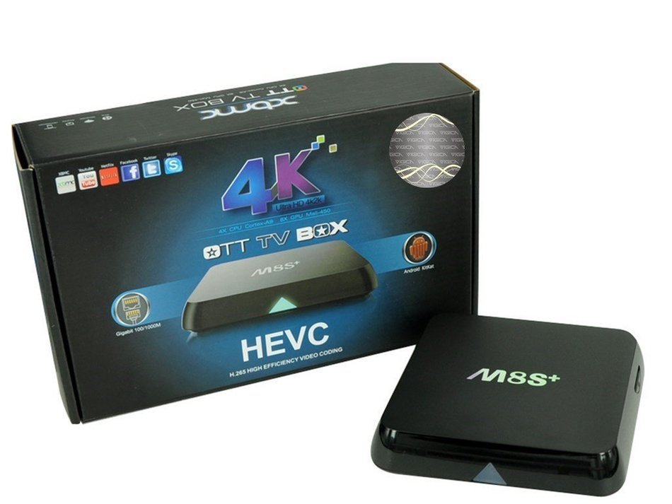 VIGICA M8S Plus Amlogic S812 Quad Core Preinstalled XBMC 14.2 Android TV Box Kikat 5.1 4K Smart HTPC 2G/8G Dolby... N2