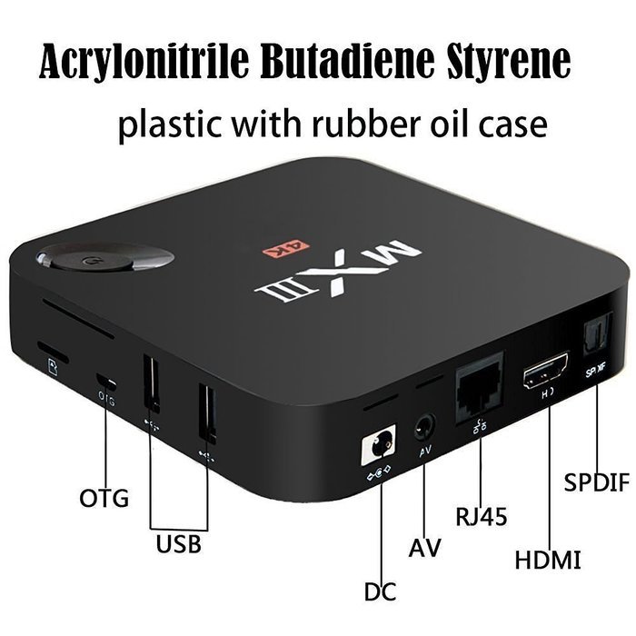 Harryup Google Android 4.4.2 Quad Core TV Box, MXIII MX3 Quad Core Amlogic S802 2G/8G Smart HTPC TV Box Support... N3