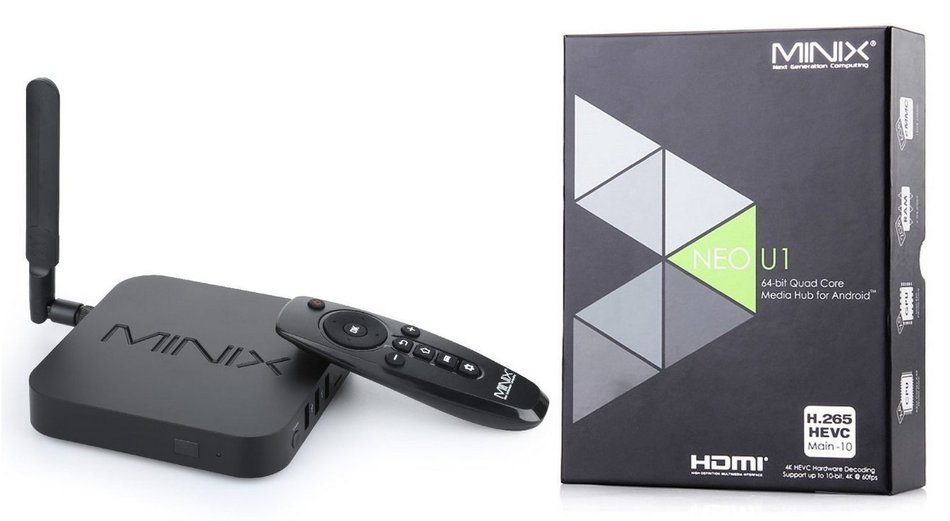 Minix Neo U1 Android 5.1 Lollipop Kodi Smart TV Box Streaming Media Player Device 64 Bit Amlogic S905 4K 3D Quad...
