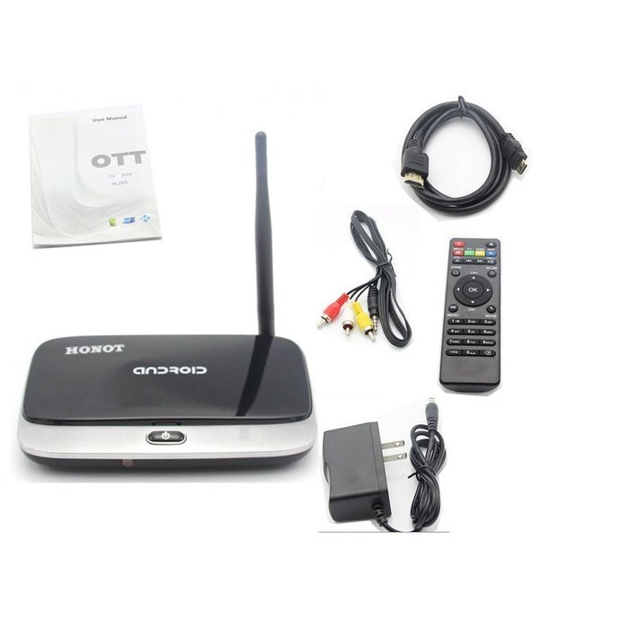 HONOT TV BOX Streaming Media Player Andriod 4.4 Quad Core 2GB/32GB with Remote Controller Support Full HD Output... N6