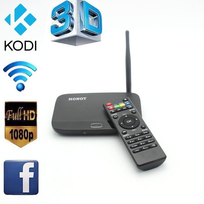 HONOT TV BOX Streaming Media Player Andriod 4.4 Quad Core 2GB/32GB with Remote Controller Support Full HD Output... N12