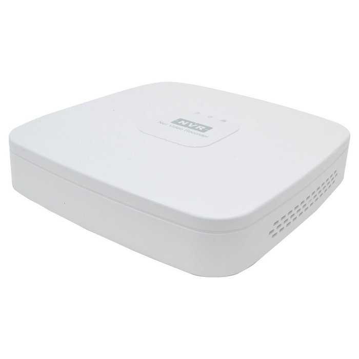 4 Channel Tiny NVR - 4 Channels 1080P @30fps up to 5MP @7fps - 4 POE Ports Built In - NO HARD DRIVE N4