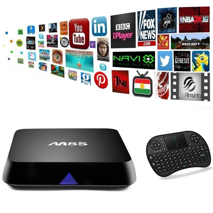 [Free keyboard + Mouse] DIGOU M8S TV Box 2G/8G Dual band 2.4G/5GSupport Kodi Google TV Wifi Full HD Android 4.4...