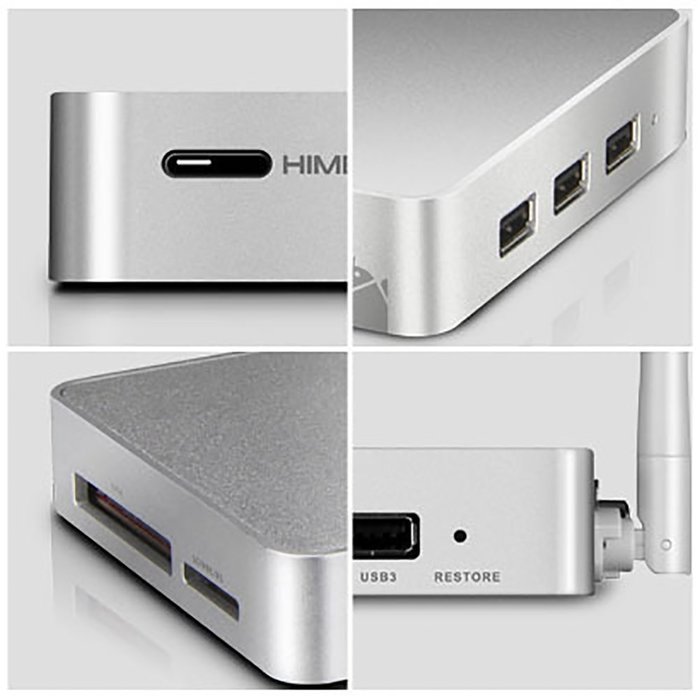 HiMedia H8 64-bit Octa-Core Android 5.1 Lollipop TV Box 2GB RAM 16GB ROM RK3368 Chipset 4K 3D Network Media Player... N20
