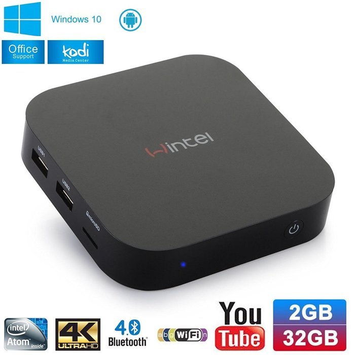 X-Direct Wintel Tv Box W8 Intel Z3735F Quad Core Up to 1.83GHz 2GB/32GB Mini PC Dua Boot Win 10 Android 4.4 1080P...