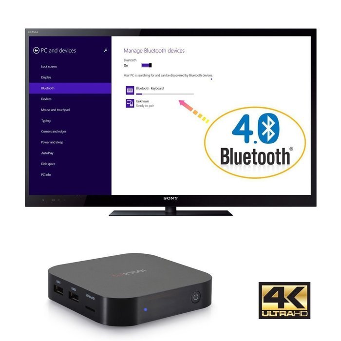 X-Direct Wintel Tv Box W8 Intel Z3735F Quad Core Up to 1.83GHz 2GB/32GB Mini PC Dua Boot Win 10 Android 4.4 1080P... N4