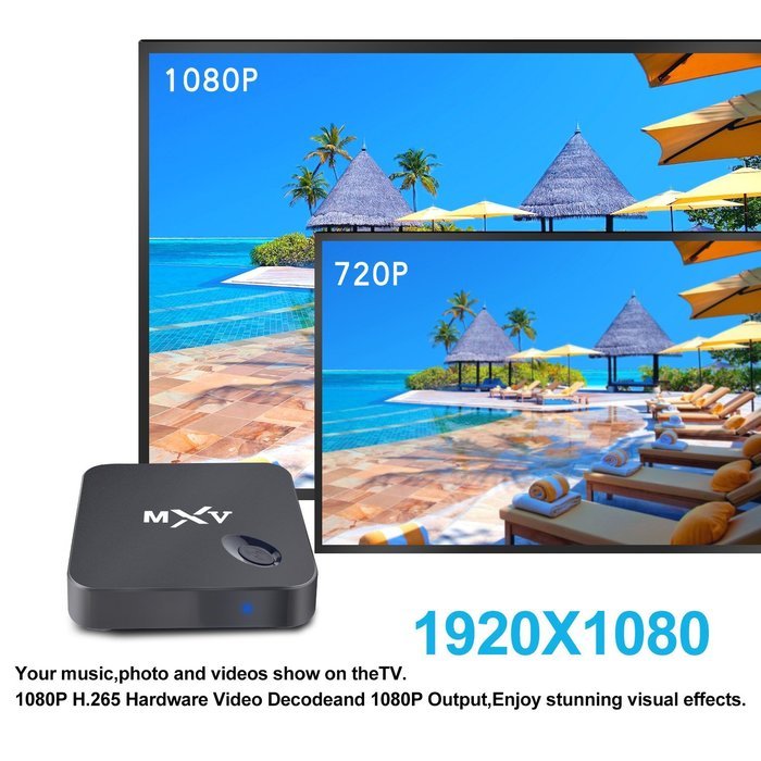 Yuntab S805 MXV TV Box Quad Core Android 1 / 8GB WiFi LAN Bluetooth 4.0 Kodi XBMC 1080P HDMI H.265 Free Movies... N5