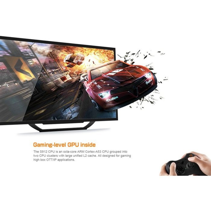 Balight NEXBOX A1 Amlogic S912 4K TV BOX Octo-core 2GHz ARM Cortex-A53 64-bit Android 6.0 2G +16G Smart STB KODI... N8