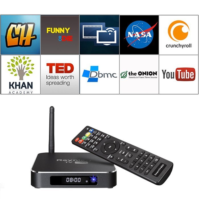Raynic X Quad-Core Android 5.1.1 HDMI 4K TV BOX Full Loaded KODI 16.0 Watch Any TV Programs TV Streaming Media...