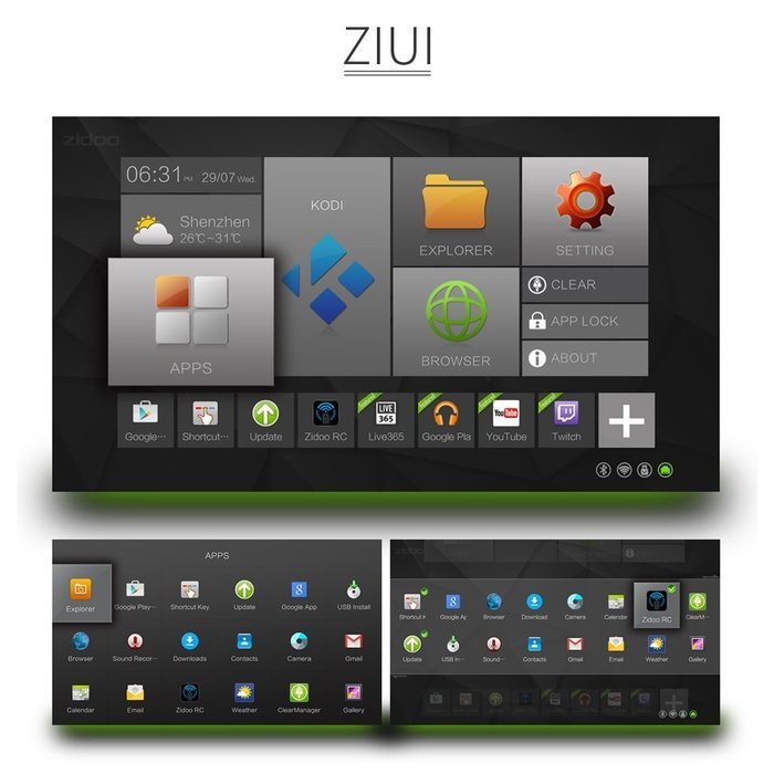 Zibo Octa Core Android Tv Box X6, Android 5.1 2G/16G Dual Band 4K H.265 Based on KODI 16.0, Support Dlan, Airplay... N6