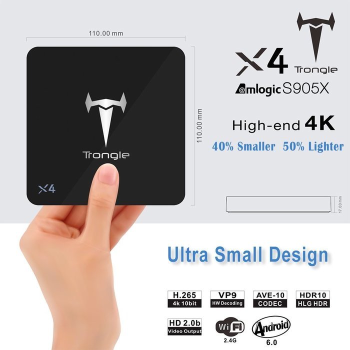 J-Deal X4 Android TV BOX Android 6.0 Marshmallow OS Amlogic S905X Chip Kodi Box Fully Loaded Kodi 16.1 TV Stick... N3