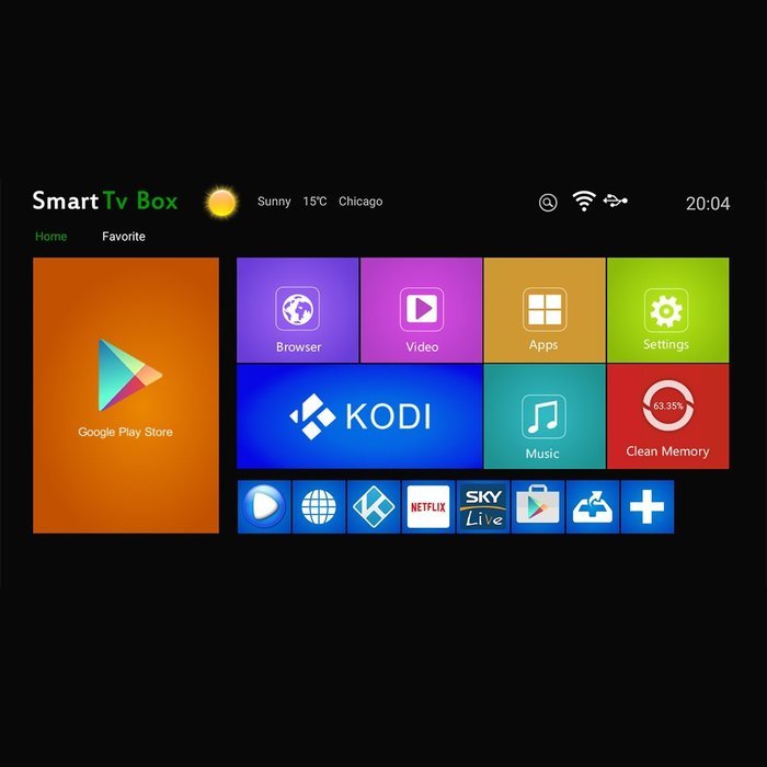 Soogoo Android tv box Amlogic S905 64bits 4K HDMI 2.0 Quad Core Android 6.0 Kodi 16.0 Pre installed 2gb RAM 16gb... N6