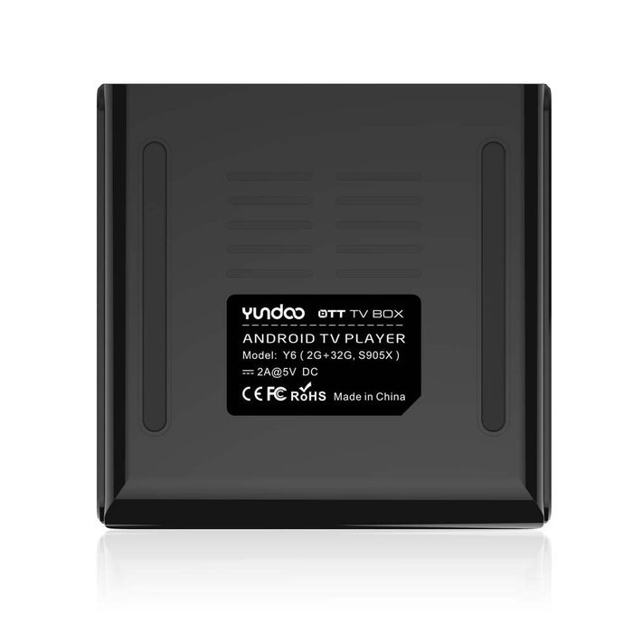 Yudoo Y6 Android 6.0 TV Box Powered by Newest Amlogic S905X 64Bit Quad-core CPU with Penta-core GPU VP9 4K 60FPS... N6