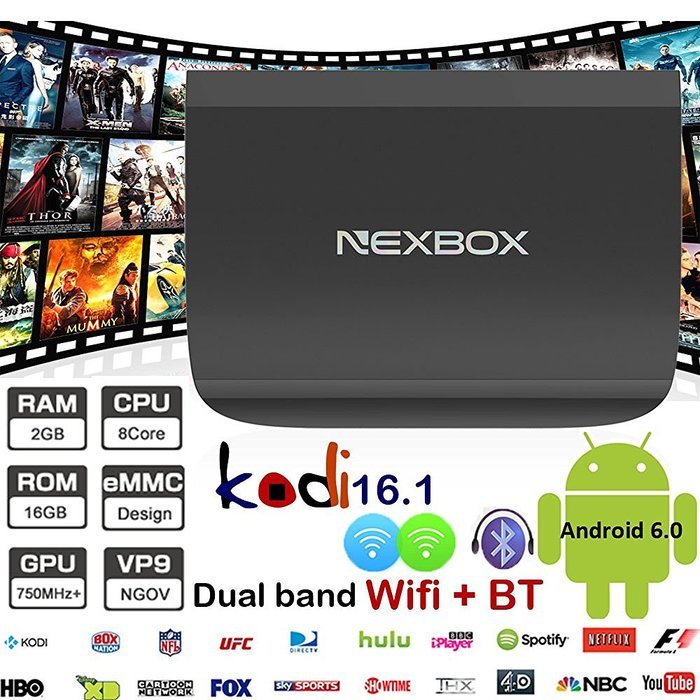 Amlogic S912 Smart TV Box Kodi 5G/2.4G Dual Wifi 2G RAM 16G ROM H265 and VP9 Decoding IDEAOLE