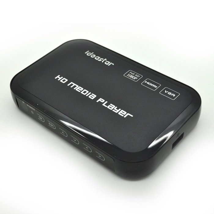 USB Full Hd 1080p HDD Media Player Hdmi VGA MKV H.264 N2
