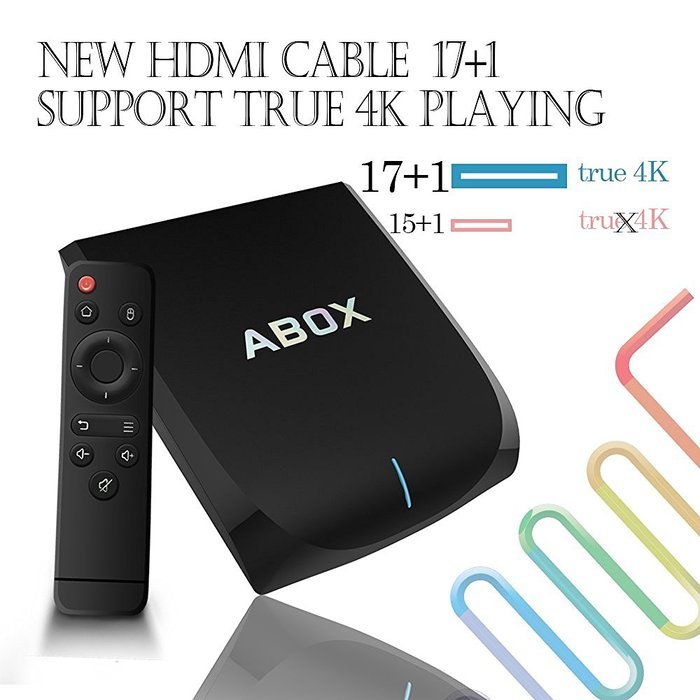 [Free Mini Keyboard] 2017 Model GooBang Doo Android 6.0 TV Box, ABOX A2 Android TV Box Amlogic S905X 64 Bits 16GB...