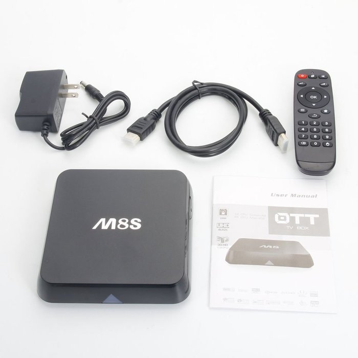 (With Wireless Keyboard!) MakeTheOne m8s tv box kodi 2g 8g 4K 3D--Fully Loaded Unclocked Android 4.4 TV Box Quad... N4