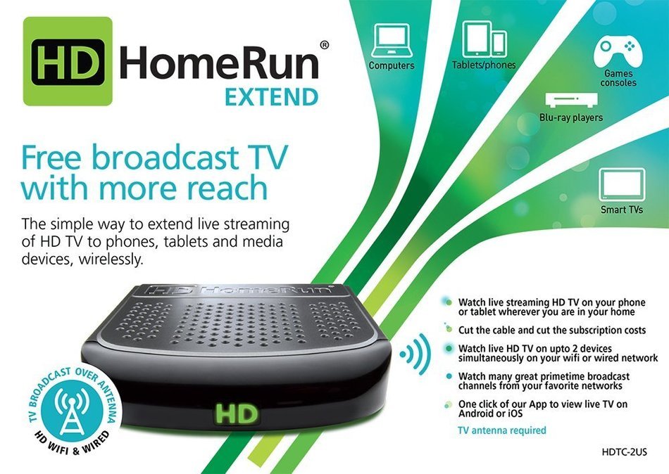 SiliconDust HDHomeRun EXTEND. FREE broadcast HDTV (2-Tuner) N4