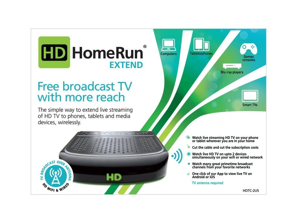 SiliconDust HDHomeRun EXTEND. FREE broadcast HDTV (2-Tuner) N7