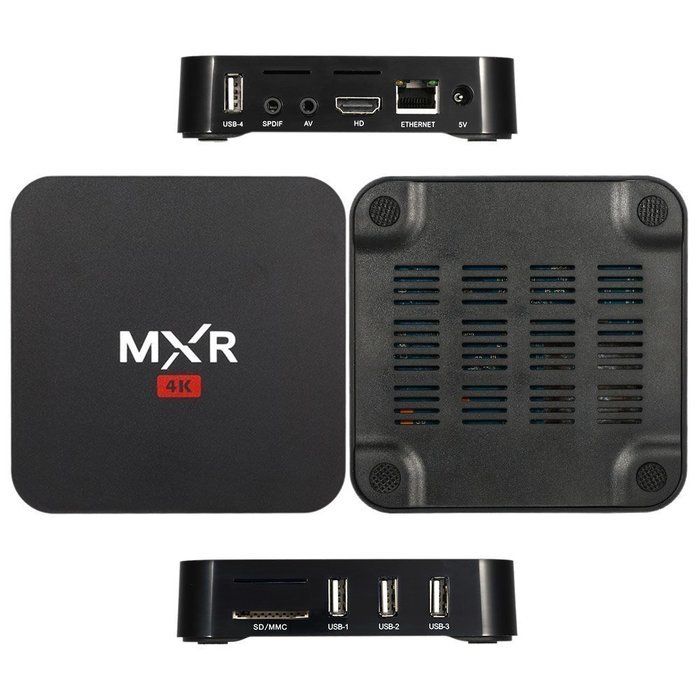 DIGOU&reg; MXR 4K Quad Core Android 4.4 Tv Box with 1G / 8G Wifi Kodi 15.2 Fully Loaded Support H.265 Video Decoder... N2