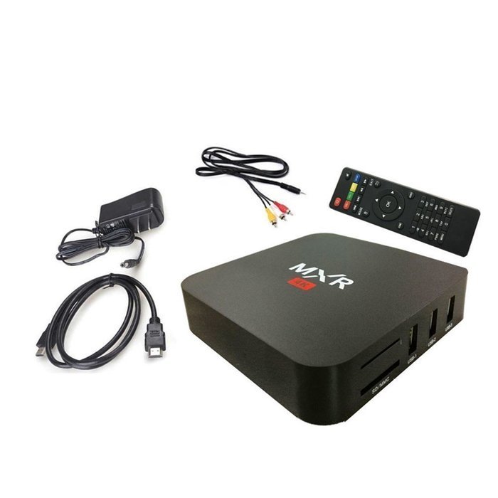 DIGOU&reg; MXR 4K Quad Core Android 4.4 Tv Box with 1G / 8G Wifi Kodi 15.2 Fully Loaded Support H.265 Video Decoder... N5