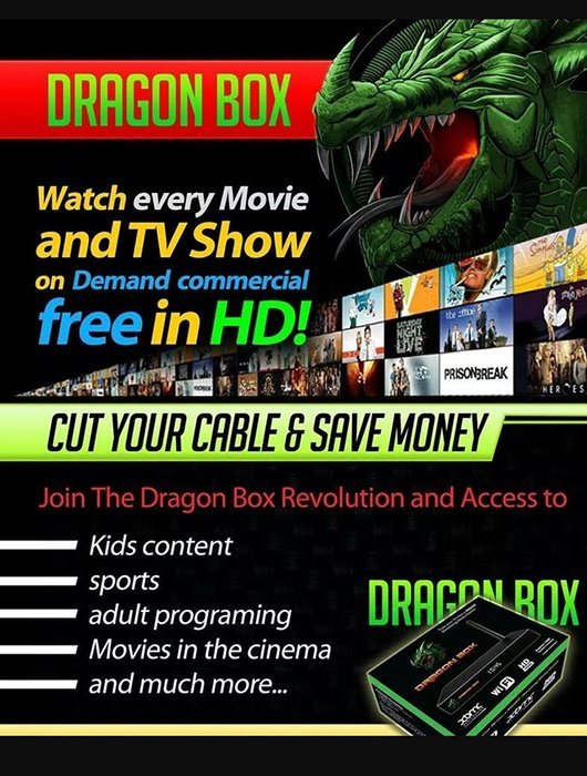 The Dragon Box DB5 Android 5.1 Quad Core Streaming Media Box 4K & Faster Than The DB4 N2
