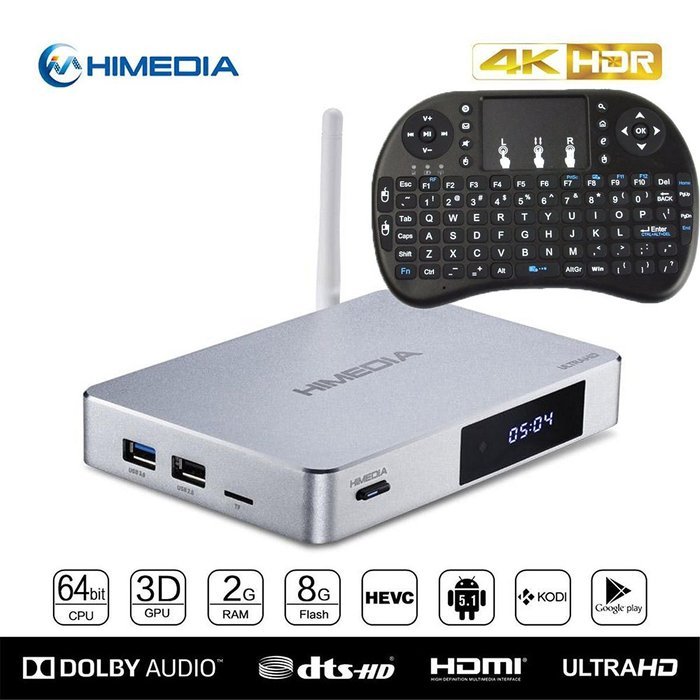 2016 New Version Himedia Q5 Pro Smart TV Box Android 5.1 Real 4K 3D Ultra HD Network Streaming Media Player with...