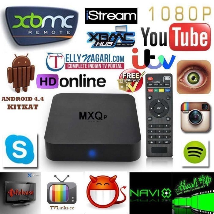 Generic MXQ p Android TV Box Kodi 15.2 XBMC Fully Loaded 1080P Amlogic S805 Quad Core Smart Media Player Ram 1GB...