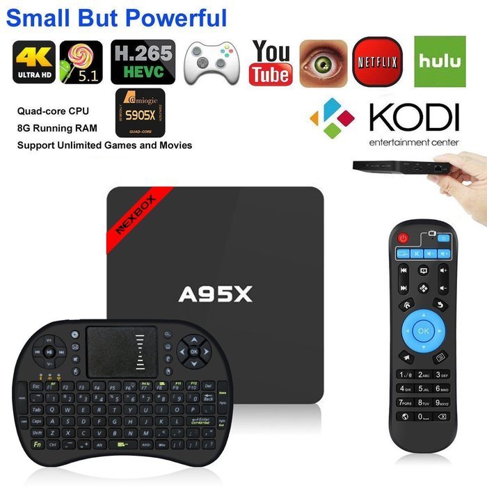 [Free Wireless Mini keyboard] MTQ Pro Smart TV BOX Mini PC Streaming Media Player with KODI(XBMC) Streamer 1GB...