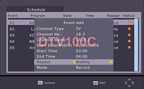 Digital TV Receiver With EPG + USB DVR Recording + Media Player Support N5