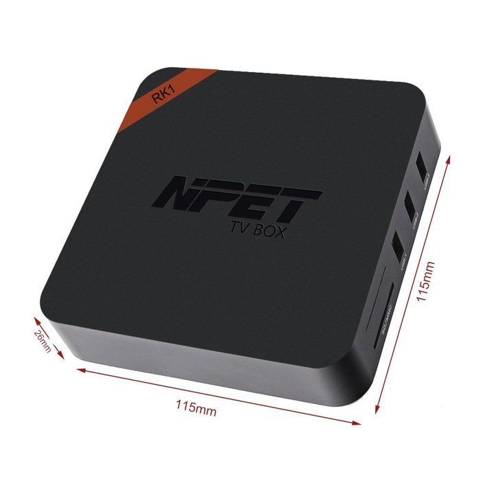 NPET RK1 Pro Android 5.1 TV Box RK3229 2GB 16GB Kodi 16.1 Ethernet100/1000M BT 4.0 Streaming Media Player N4